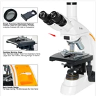 OPTO EDU A12 0205 B Laboratory Biological Microscope Binocular 3