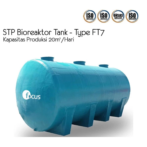 STP Bioreaktor Tank FT7 untuk Industri. Biocleaner